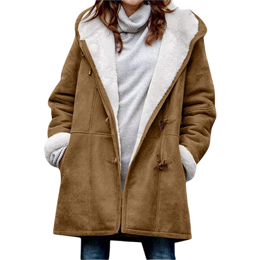 Klára - Dámský zimní kabát s vlněnou podšívkou