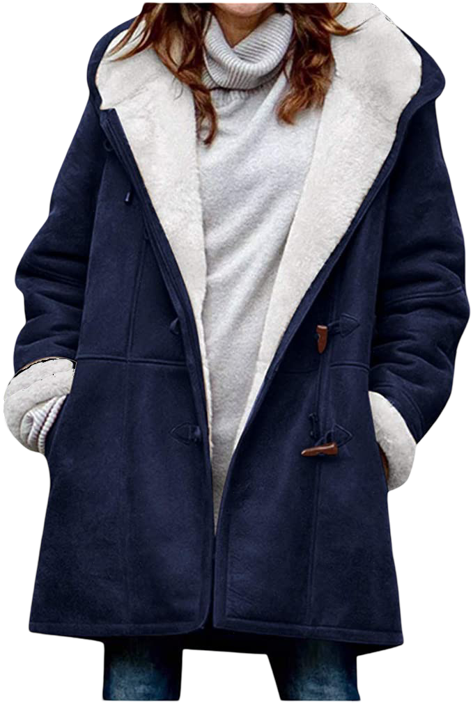 Klára - Dámský zimní kabát s vlněnou podšívkou