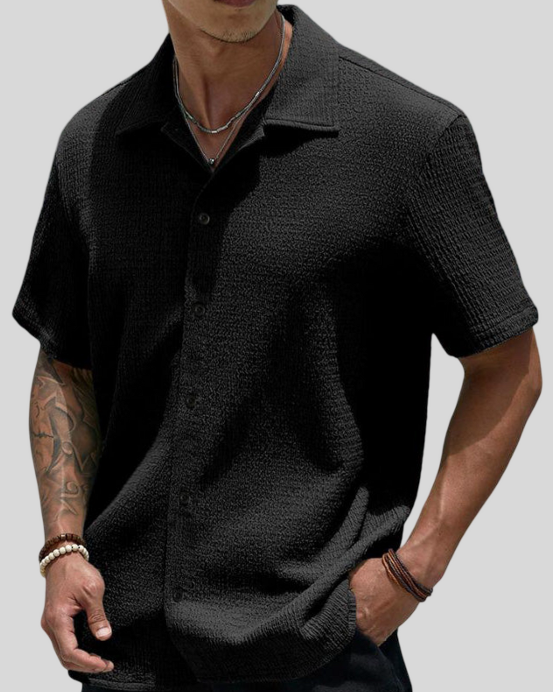 Cyril - Texturovaná Košile Letní Vánek