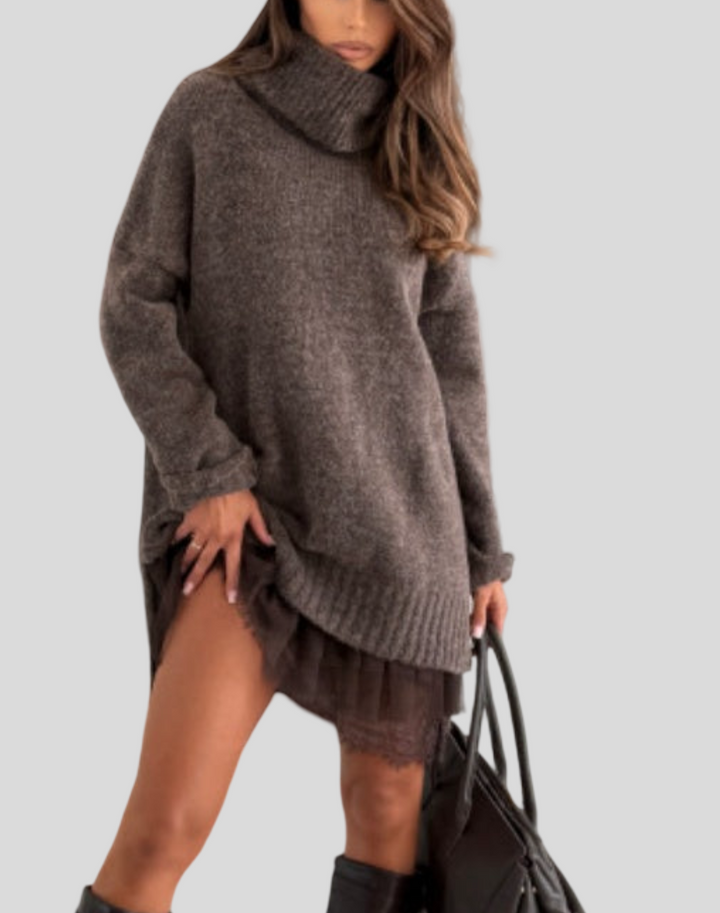 Stella - Šaty s Tylovou Sukní a Svetrem