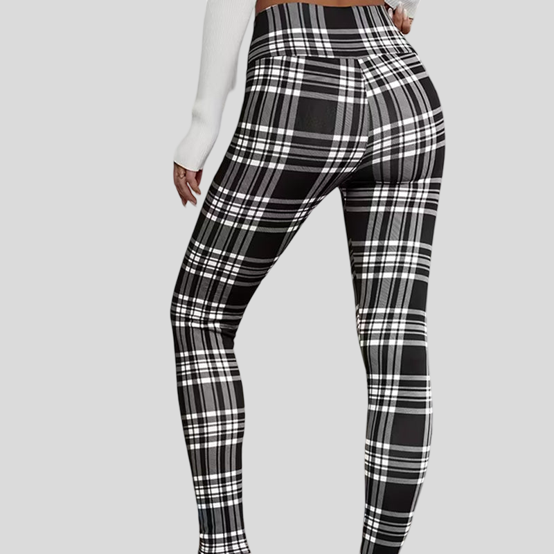 City Classic – Elegantní kostkované legíny