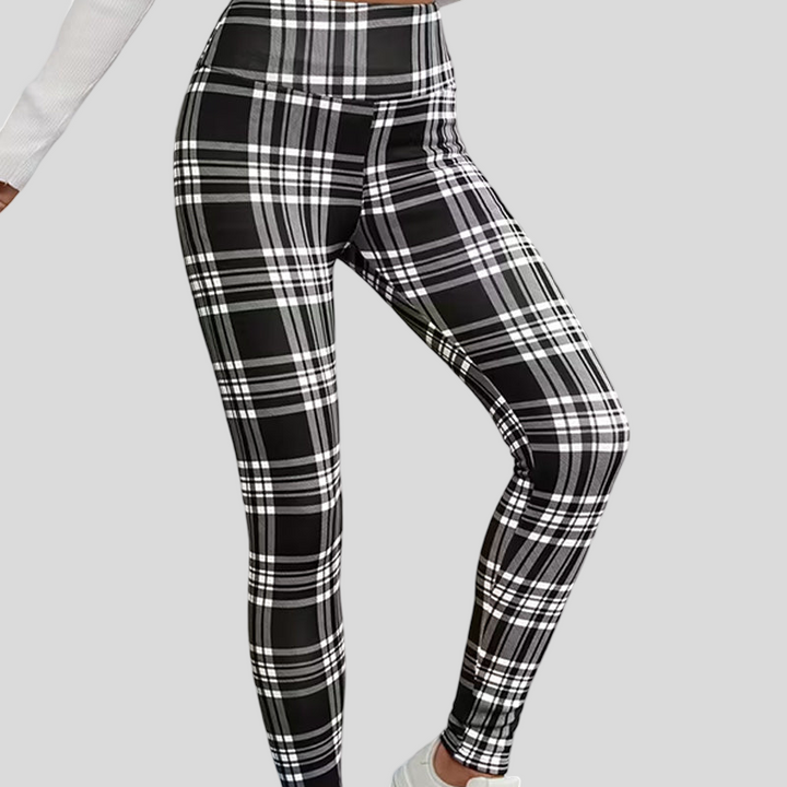 City Classic – Elegantní kostkované legíny